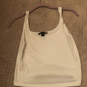 White cropped tank